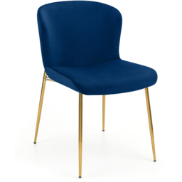 Julian Bowen Harper Set of 2 Blue Dining Chairs - Wilko - thumbnail 4