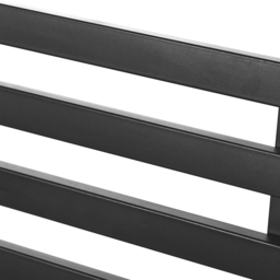 Outsunny 2 Seater Black Metal Garden Bench - Size: 135 x 67 x 10.5cm - Wilko - thumbnail 5