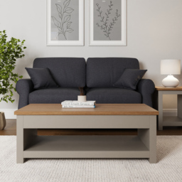 GFW Lancaster Grey Lift Up Coffee Table - Size: 47 x 105 x 42cm - Wilko - thumbnail 7