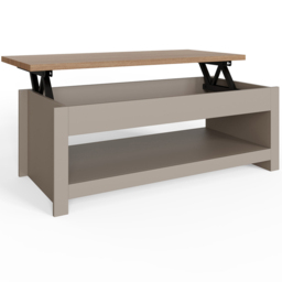 GFW Lancaster Grey Lift Up Coffee Table - Size: 47 x 105 x 42cm - Wilko - thumbnail 4