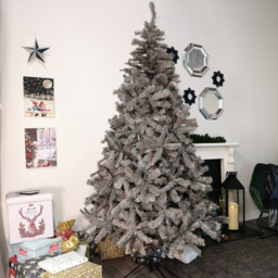 Samuel Alexander Plain Grey Colorado Spruce Wrapped Artificial Christmas Tree 8ft - Wilko - thumbnail 3