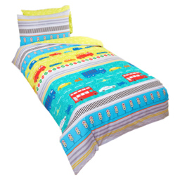 Rapport Home Transport Single Multicolour Duvet Cover Set - Wilko - thumbnail 3