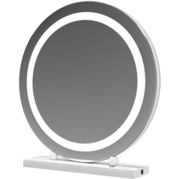 Jack Stonehouse White Lucille Hollywood Frameless Vanity Mirror with LED Strip - Size: 40 x 40cm - Wilko - thumbnail 4