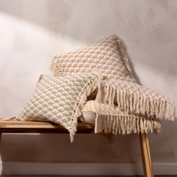 Yard Saku Honey Blossom Fringed Cushion - Size: 50 x 50 cm - Multi - Yard Living - Wilko - thumbnail 7