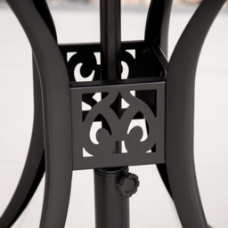 Outsunny Round Antique Cast Aluminium Bistro Table - Size: 2 Seater - Black - Wilko - thumbnail 5