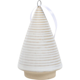 Pack of 4 Ceramic Christmas Trees - White - Wilko - thumbnail 6