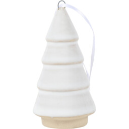 Pack of 4 Ceramic Christmas Trees - White - Wilko - thumbnail 3