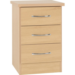 Seconique Nevada Sonoma Oak Effect 4 Piece Bedroom Furniture Set - Size: 3 Door - Brown - Wilko - thumbnail 6