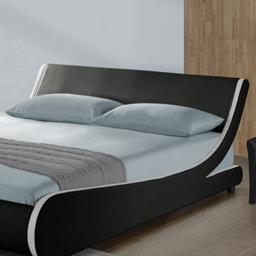 Home Detail Galactic King Size Black and White Faux Leather Bed Frame - Wilko - thumbnail 4
