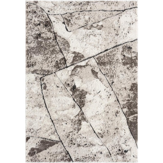 Desire Rugs Eleanor Mocha Slate Embossed Rug 160 x 230cm - Size: 230 x 160 x 2cm - Brown - Wilko - image 1