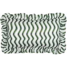 Furn Summer Solstice Green Wiggly Stripe Cushion 30 x 50cm - Wilko - thumbnail 1