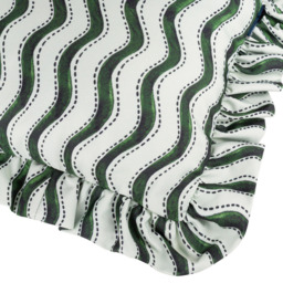Furn Summer Solstice Green Wiggly Stripe Cushion 30 x 50cm - Wilko - thumbnail 5