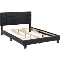 Seconique Arran Double Black PU Bed Frame - Wilko - thumbnail 3