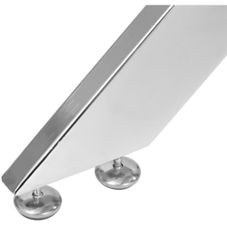 Living and Home Tempered Glass Coffee Table - Silver - Wilko - thumbnail 6