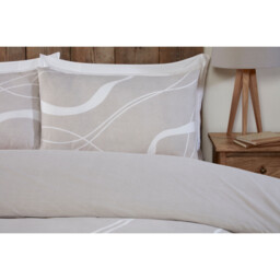 Highgate Abstract Duvet Cover and Pillowcase Set - Natural/Superking - Size: Super King - Wilko - thumbnail 4