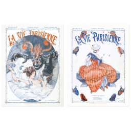 Artery8 Vintage French Magazine Cover Butterfly Wall Art Print 30 x 41cm 6 Pack - Size: 40.5 x 30.5 x 0.3cm - Multi - Wilko - thumbnail 4
