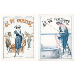 Artery8 Vintage French Magazine Cover Butterfly Wall Art Print 30 x 41cm 6 Pack - Size: 40.5 x 30.5 x 0.3cm - Multi - Wilko - thumbnail 3