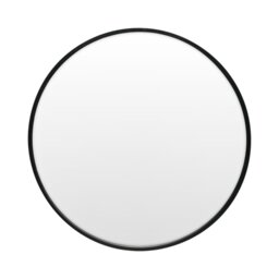 Round Metal Mirror Black 70cm - Wilko - thumbnail 1