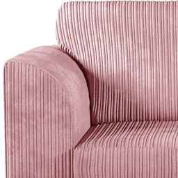 Luxor Single Seater Pink Jumbo Cord Armchair - Wilko - thumbnail 5