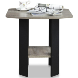 Walplus French Oak Grey Simple Design End Table Set of 2 - Size: 50.8 x 49.78 x 50.8cm - Wilko - thumbnail 7