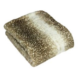 Paoletti Fawn Multicolour Faux Fur Throw 130 x 180cm - Size: 180 x 130cm - Wilko - thumbnail 4
