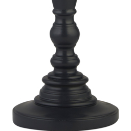 Lighting Collection Baldwin Grey Candle Stick Spindle Table Lamp Base 54cm - Size: 59.5 x 21 x 21cm - Grey and Chrome - Wilko - thumbnail 4