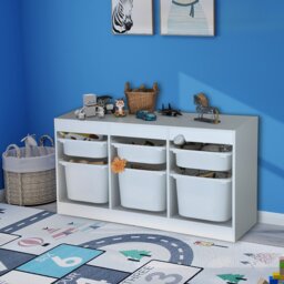 6 Drawer Storage Unit - White - Size: 6 Drawers - Wilko - thumbnail 3