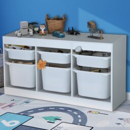 6 Drawer Storage Unit - White - Size: 6 Drawers - Wilko - thumbnail 1