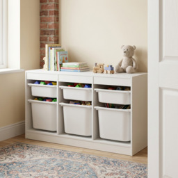 6 Drawer Storage Unit - White - Size: 6 Drawers - Wilko - thumbnail 6