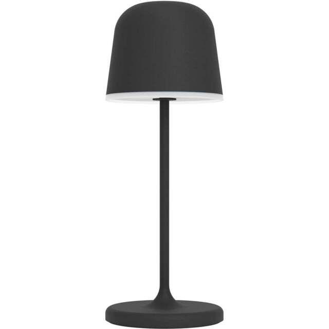 EGLO Mannera-S LED Black Portable Table Light - Size: 20 x 7.5 x 20cm - Wilko