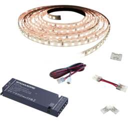 Sorrelis Kastel Natural White Flexible LED Strip 5m - Size: 500 x 0.8 x 0.3cm - Wilko
