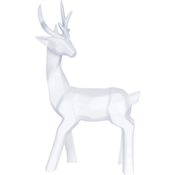 St Helens White Glitter Polyresin Dear Christmas Decoration - Size: 310 x 170 x 90cm - Wilko - thumbnail 1