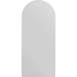 MirrorOutlet The Arcus Frameless Arched Wall Mirror 120 x 50cm - Size: 190 x 85cm - Clear - Wilko