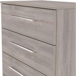 Crowndale Worcester 5 Drawer Grey Oak Chest of Drawers Ready Assembled - Wilko - thumbnail 7