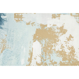 Cyan Gold Foil Abstract Canvas Blue - Wilko - thumbnail 4