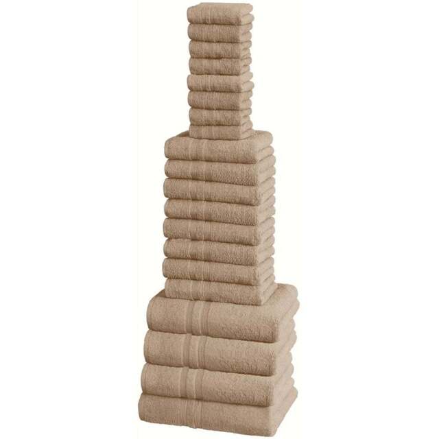 Rapport Home W500 Mocha Cotton Face Towel - Size: 1 x 30 x 30cm - Brown - Wilko - image 1