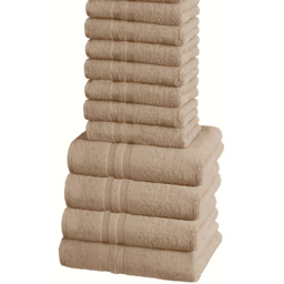Rapport Home W500 Mocha Cotton Face Towel - Size: 1 x 30 x 30cm - Brown - Wilko - thumbnail 4
