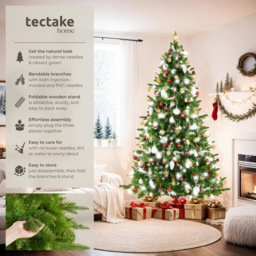 tectake Cupid Green Christmas Tree 7.2ft - Size: 7ft - Wilko - thumbnail 7