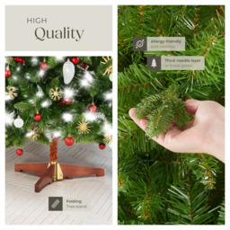 tectake Cupid Green Christmas Tree 7.2ft - Size: 7ft - Wilko - thumbnail 6