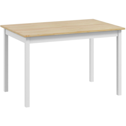 HOMCOM 4 Seater Wood Frame Dining Table - Yellow - Wilko - thumbnail 3