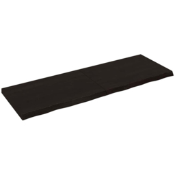 vidaXL 180cm Dark Brown Foldable Floating Wall Shelf - Size: 6 x 180 x 60cm - Wilko - thumbnail 1
