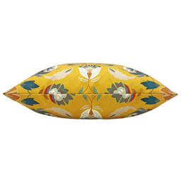 furn. Folk Flora Ochre Floral Outdoor Cushion - Size: 43 x 43cm - Yellow - Wilko - thumbnail 4