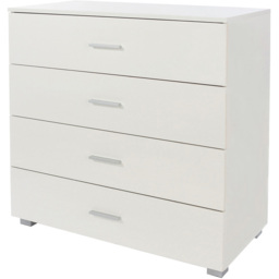 Core Products Lido 4 Drawer White Medium Chest of Drawers - Wilko - thumbnail 3