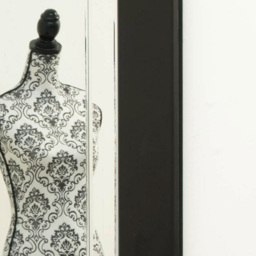 Aston Black All Glass Full Length Mirror 174 x 85cm - MirrorOutlet - Wilko - thumbnail 5