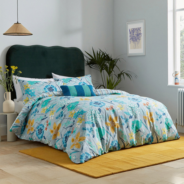 Helena Springfield Bella Single Blue Duvet Set - Wilko - image 1