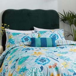 Helena Springfield Bella Single Blue Duvet Set - Wilko - thumbnail 6
