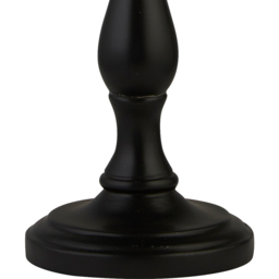 Lighting Collection Baldwin II Black Candle Stick Spindle Table Lamp Base 44cm - Size: 47 x 15 x 15cm - Wilko - thumbnail 4
