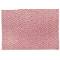 Hug Rug Coral Pink Woven Herringbone Rug 160 x 230cm - Wilko - thumbnail 1