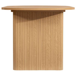 Birlea Axel 4 Seater Oval Fluted Dining Table Brown - Size: 75 x 160 x 90cm - SleepSoul - Wilko - thumbnail 5