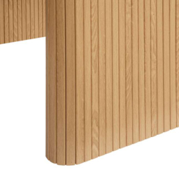 Birlea Axel 4 Seater Oval Fluted Dining Table Brown - Size: 75 x 160 x 90cm - SleepSoul - Wilko - thumbnail 6